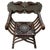 2000 - 2009 Indian Rosewood Royal Peacock Chair with Intricate White Inlay For Sale - Image 5 of 5
