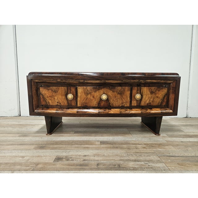 Tuscan Art Deco Dressing Table in Walnut Burl, 1940 For Sale - Image 17 of 17