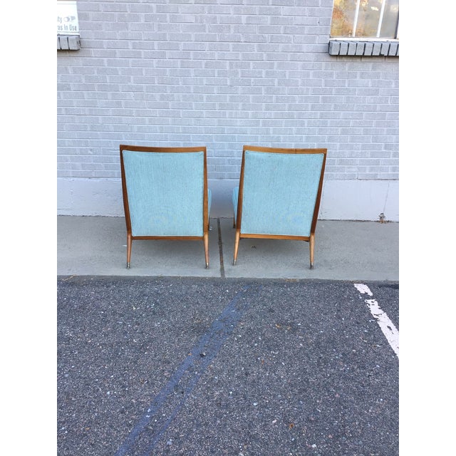 Pair of Model 400 Slipper Chairs for Custom Craft, Circa 1955 Attributed to Paul McCobb For Sale In Denver - Image 6 of 12