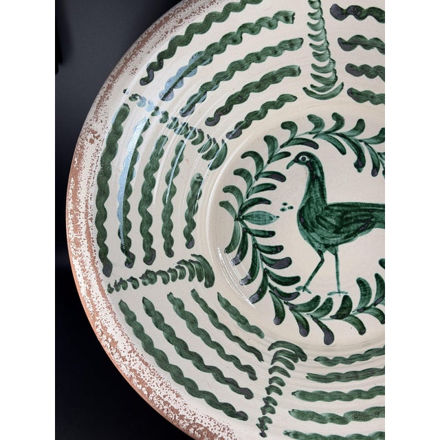 Ceramic Large Spanish Fajalauza Ceramic Bowl For Sale - Image 7 of 9