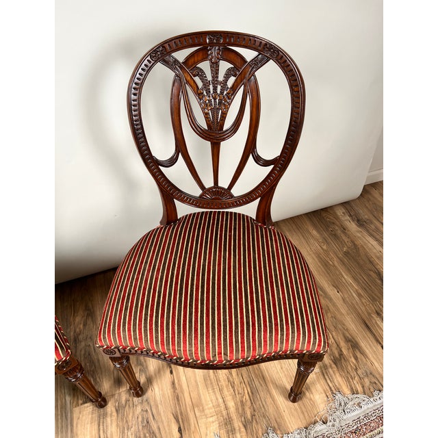 Vintage Pair Wheel Back Side Chairs by Ardley Hall For Sale - Image 4 of 10