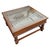 Art Nouveau Mid 20th Century Rustic Indian Modern Carved Wood, Glass & Iron Window Coffee Table For Sale - Image 3 of 7