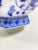 Vintage 14” Blue & White Chinoiserie Porcelain Vase With Floral Motif For Sale In Louisville - Image 6 of 8