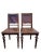 Wood Early 1900's French Embossed Leather Hall Chairs- a Pair For Sale - Image 7 of 7