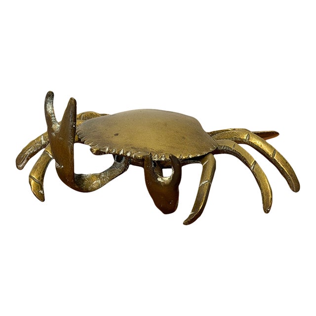 Mid-Century Bronze Crab Sculpture With Hinged Top, Brazil 1960s For Sale