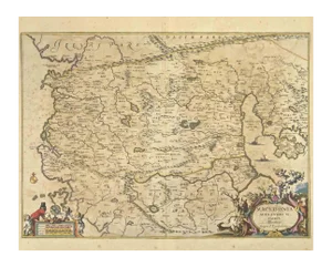 Johannes Janssonius, Map of Macedonia, Etching, 1650s