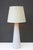 White Mid-Century Modern Scandinavian Glass Art Table Lamp attributed to Bengt Orup for Hyllinge Glasbruk, Sweden, 1970s For Sale - Image 8 of 14