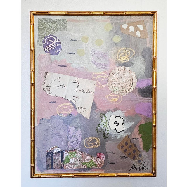 Abstract Expressionism Emilie Is an Original Mixed Medium Abstract Painting by Mary Kaiser For Sale - Image 3 of 6