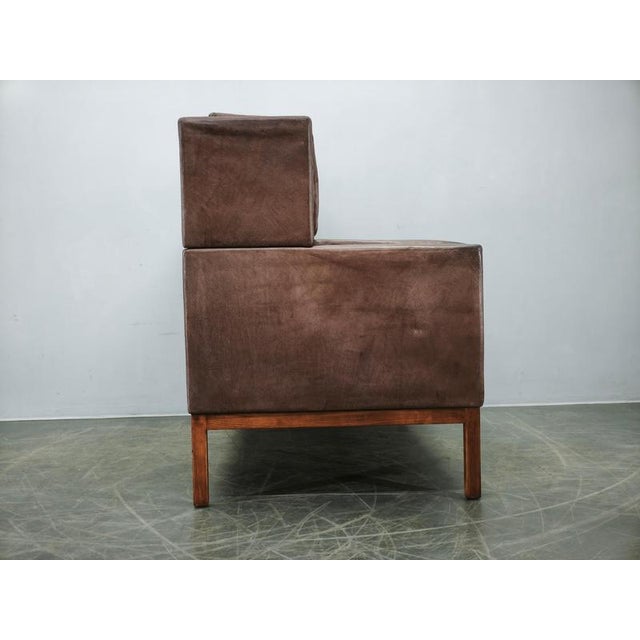 JK 922 Wagon Leather Sofa by Jørgen Kastholm, Denmark, 1960s For Sale - Image 8 of 18