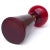 Late 20th Century Fornasa De Murano l'Insegna Del Moreto Vintage White Inside Red Outside Italian Art Glass Cased Flower Vase With Label For Sale - Image 5 of 6