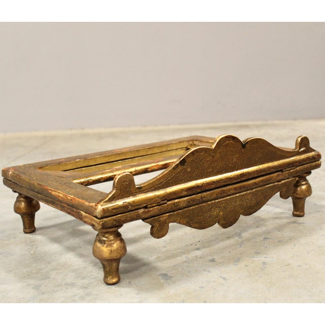 Antique Italian Gilded Table Lectern, 1800s For Sale - Image 13 of 15