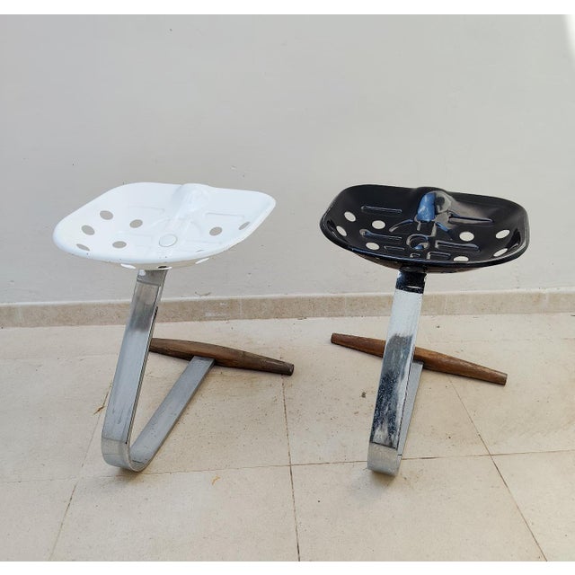 Vintage Mezzadro Stools by Fratelli Castiglioni for Zanotta, 1960s, Set of 2 For Sale - Image 16 of 16