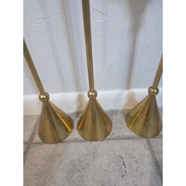 1970s Memphis Style Candle Holder Set Christian De Beaumont Style For Sale - Image 9 of 12