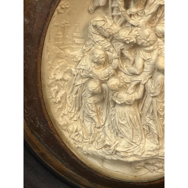 19th Century Carved Meerschaum Devotional Relief of The Descent from the Cross For Sale - Image 15 of 16