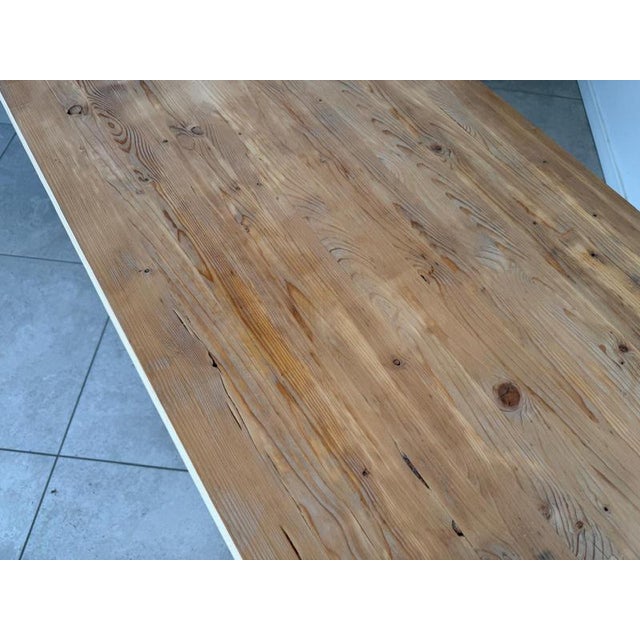 Rustic G2286 Farmhouse Table in Natural Wood, 1970s For Sale - Image 11 of 13