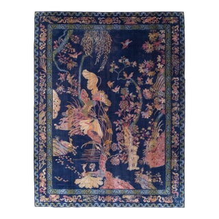 Galerie Shabab Collection Mid-20th Century Chinese Peking Inspired English Axminster Room Size Carpet For Sale