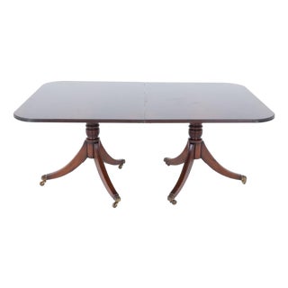 Regency Revival Extendable Dining Table in Mahogany, 1920s For Sale