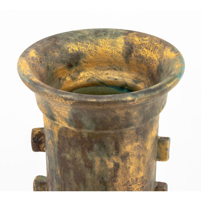 Global Views Italian Global Views Glazed Ceramic Vase For Sale - Image 4 of 10