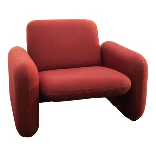 Vintage Chiclet Lounge Chair For Sale