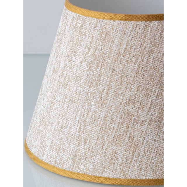 Mustard and Green Ceramic Table Lamp from Bay Keramik, West Germany, 1960s For Sale - Image 6 of 7