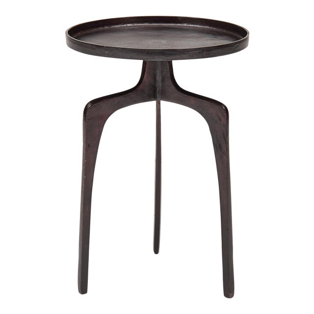 Reagan End Table, Raw Bronze Chairish