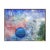 Colorful abstract painting by Corpus Christi, TX artist John Calaway. The piece depicts a color-field of blue, green, red,...