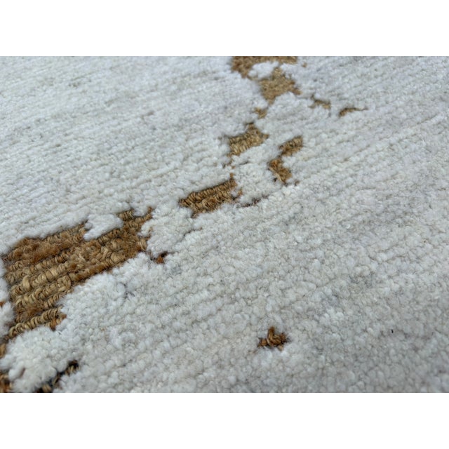 Rh Lakshmi Wool Rug – 10' × 14' Cream / Bronze | Hand-Knotted Himalayan Wool & Jute | Made in Nepal For Sale - Image 14 of 18