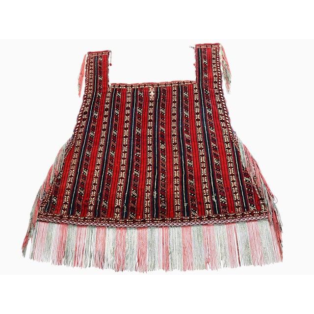 Vintage Turkmen Handwoven Horse Cover Blanket, 1920s For Sale - Image 15 of 18