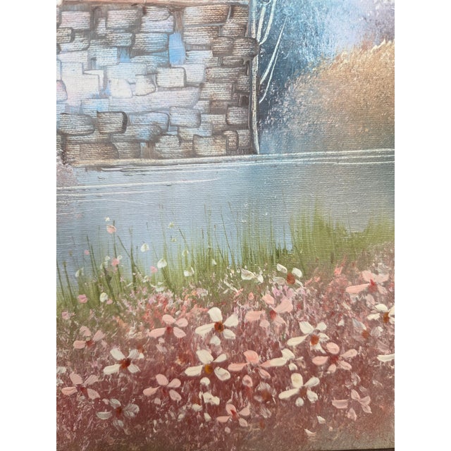 Wood Mid-Century Wolfgang Zeller (b.1879-1973) Rustic Barn Landscape Oil Painting For Sale - Image 7 of 10