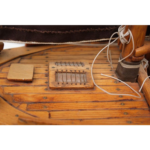 Botter Ship Model, the Netherlands, 1960s For Sale - Image 9 of 17