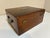 Antique Wood Storage Box With Drawer - Dovetail Joints - Brass Hardware C. 1900 For Sale In Philadelphia - Image 6 of 11