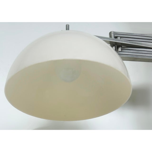 Vintage Goffredo Reggiani Adjustable Italian Wall Sconce in Chrome For Sale In Miami - Image 6 of 8