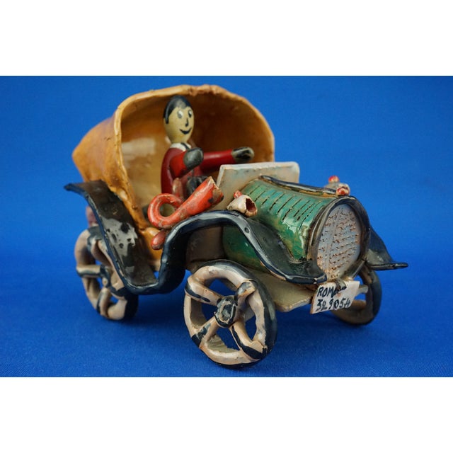 Ceramic Car by Signorelli, Rome, Italy, 1940s For Sale - Image 9 of 18