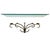 Hollywood Regency Vintage Hollywood Regency Gilt Metal Rope & Tassel Glass Wall Shelf For Sale - Image 3 of 4