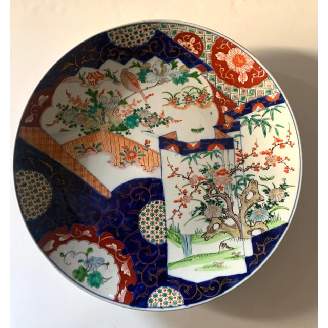 Japanese Mid 19th Century Meiji Japanese Porcelain Imari Charger For Sale - Image 3 of 13