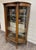 Early 20th Century Antique Queen Anne Style Curved Bowed Glass Curio Display China Cabinet For Sale - Image 5 of 13