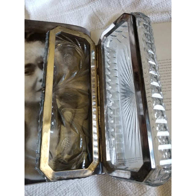 American Large Antique American Brilliant Cut Glass Box For Sale - Image 3 of 7