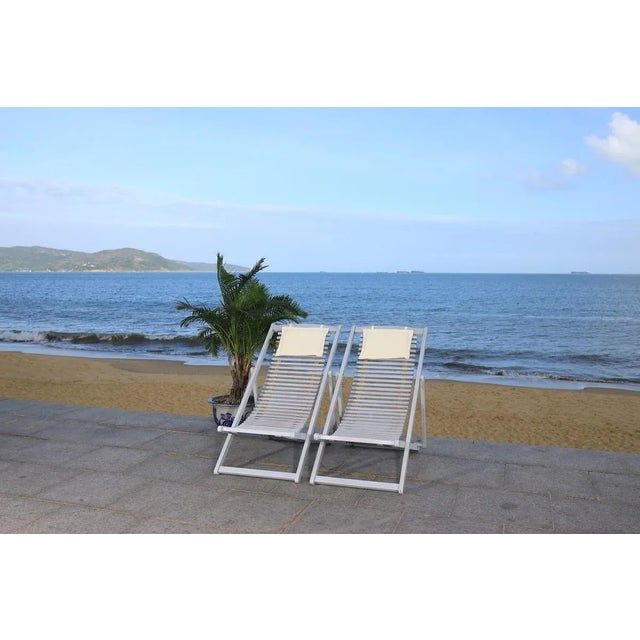 Rendi Relax Chair With Pillow, Set of 2 - Gray/Beige For Sale In Philadelphia - Image 6 of 12