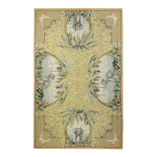 French Aubusson Design Rug 5'10'' X 9'0" For Sale
