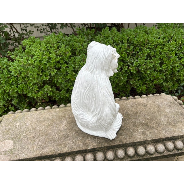 1960s Italian Glazed Ceramic Monkey Sculpture For Sale - Image 12 of 13