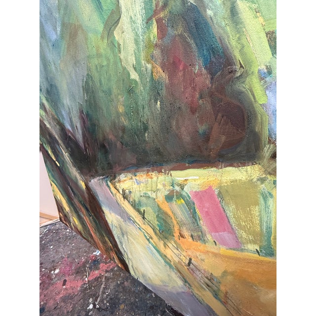 Impressionist Painting Oil on Canvas California Landscape Hartman For Sale - Image 3 of 5