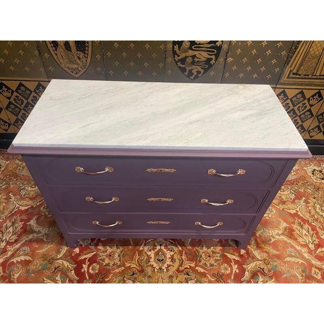 Art Nouveau Painted Chest of Drawers For Sale - Image 5 of 12