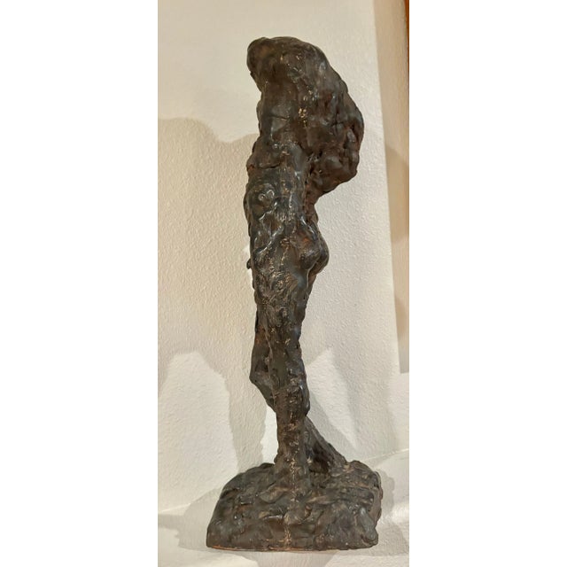 Auguste Rodin Mid Century Abstract Sculpture of a Male Figure by Serge Monsau (24" High) For Sale - Image 4 of 8