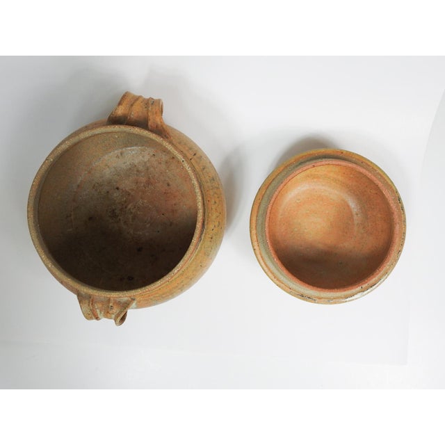 Khaki Mid 20th Century Studio Pottery Covered Jar For Sale - Image 8 of 8
