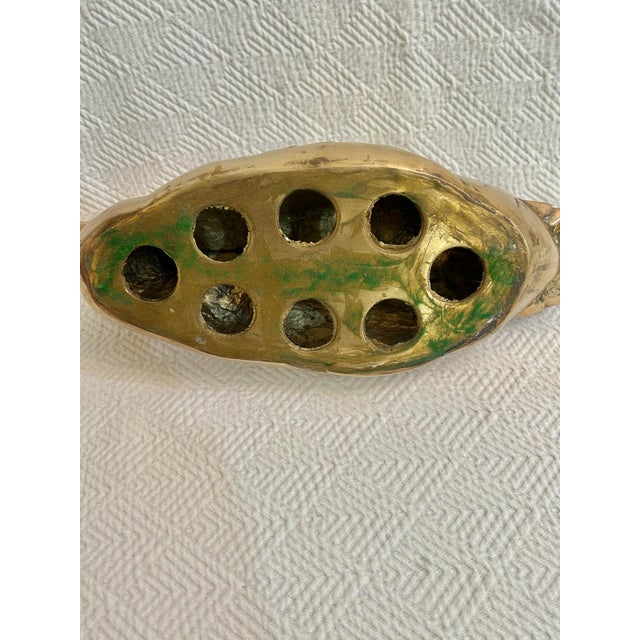 Metal Mid 20th Century Life Sized Cast Brass Duck Decoy For Sale - Image 7 of 7