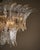 Barovier e Toso Venetian Glass, Cristal’s Antico Leaf Chandelier by Barovier, Murano, Italy For Sale - Image 4 of 9