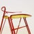 Red Metal Step Stool with White Plastic Seat from Norda For Sale - Image 4 of 12