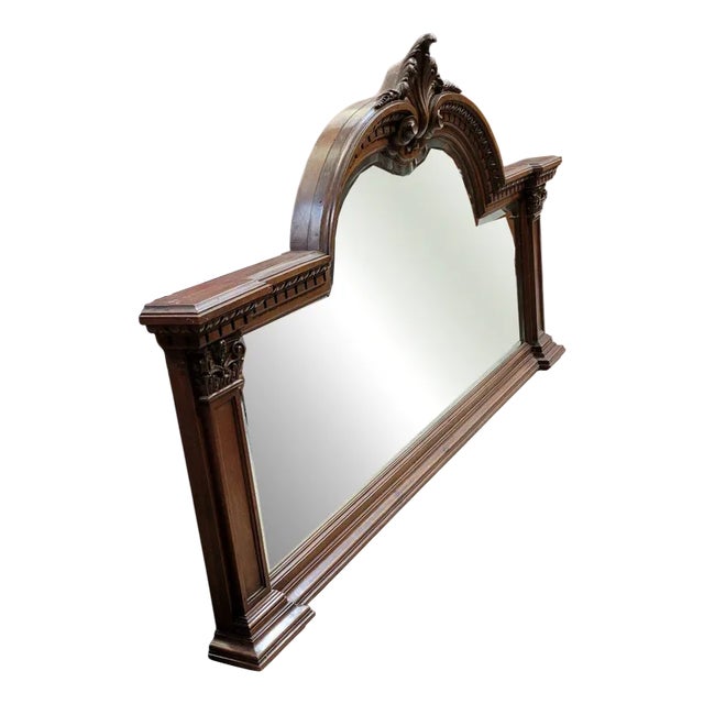 Louis XV Style Walnut Mirror For Sale
