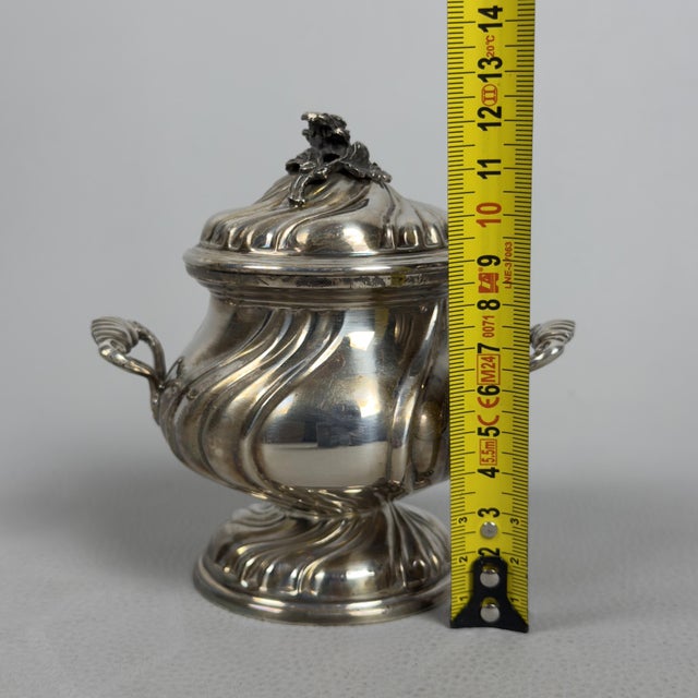800 Silver Sugar Bowl, 1970 For Sale - Image 12 of 13