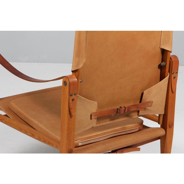 Animal Skin Square Clint Safari Chair from Rud Rasmussen, 1960s For Sale - Image 7 of 8